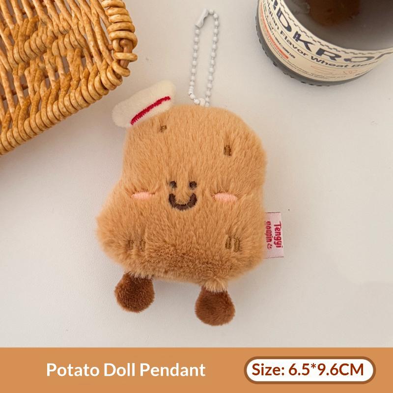 

[Y9]Cute Cartoon Delicious Food Plush Doll Pendant Keychain Kawaii Oranges Potatoes Backpack Decoration Pendant Accessories Gift