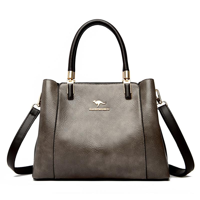 

Женская сумка Сумка через плечо Сумка через плечо Женская модная женская сумка большой вместимости серый