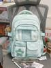 Schoolbag New Fresh and Sweet High-value Backpack Female Dopamine Transparent Pain Bag Japanese Junior High School Students Backpack Female