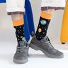 Autumn and winter new trendy women's cartoon space crowd brand socks men's European and American personalized trendy socks