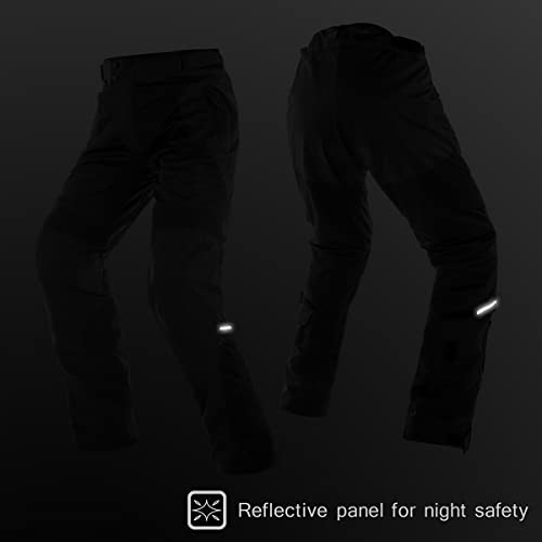 KOMINE PK-7453 Full Armored Mesh Pants for Motorcycles, Men's, Black, Size XS (07-7453)