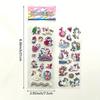 8sheets/pack Cute Unicorn 3D Bubble- stickers suitable for scrapbooks, and DIY scenes using, reward gifts, birthday gift sticker