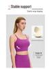 Bare-Feel Five-Piece Yoga Set: Long & Short Sleeve Tops, Chest Pads, Tight Slimming High-Waisted Pants.