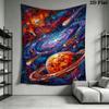 Space Wall Tapestry Aesthetic Wall Hanging Printed Fabric Blanket Decorative Tapestries for Bedroom Living Room Home Decor