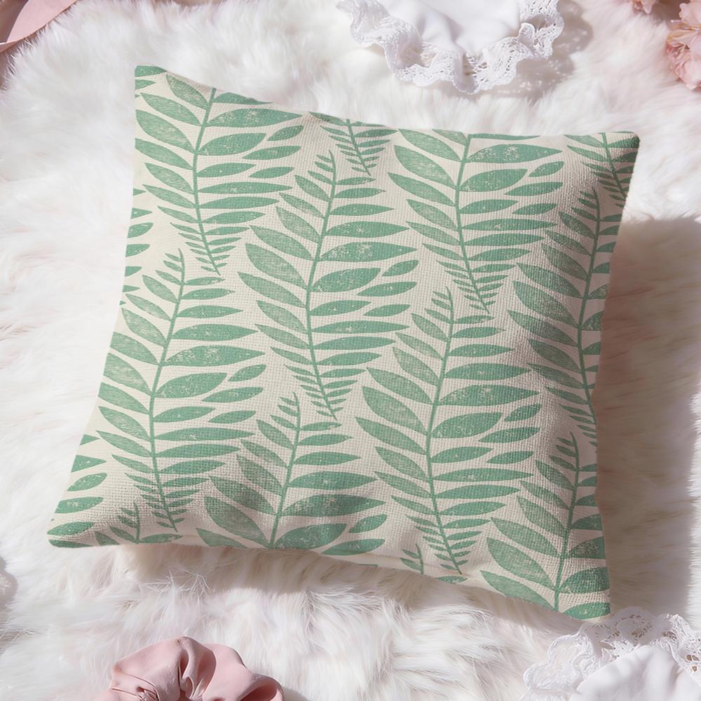 Leaf Cushion Cover Premium Comfort Reversible Pillow Cove Two In One Design for Any Room Car Interior