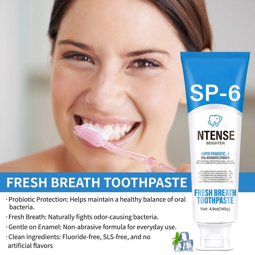 SP-6 Probiotic Toothpaste Remove Stains Oral Care Whiten Clean Teeth Ultra Whitening Management Fresh Breath Health Care Toothp