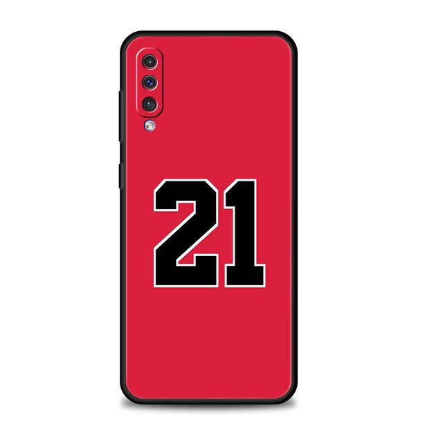 Coque de téléphone portable en silicone, pour Samsung A70 A20s A40 M31 A50 A30 A20e A10 M30s M22 M51 M23, numéro porte-bonheur 23 24
