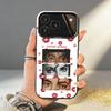 1-1pc S-Singer Michael Jackson Phone Case For iPhone17,16,15,14,13,12,11,Pro,MAX White Matte Shockproof Cover
