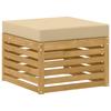 Outdoor Sofa Set 6 pcs White and Beige 59 x 59 x 37 cm
