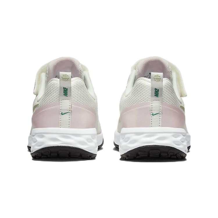 Nike Pantofi sport pentru alergare Revolution 6 Next Nature Se, model low-top, pentru copii, Alb Verde DR9978-115