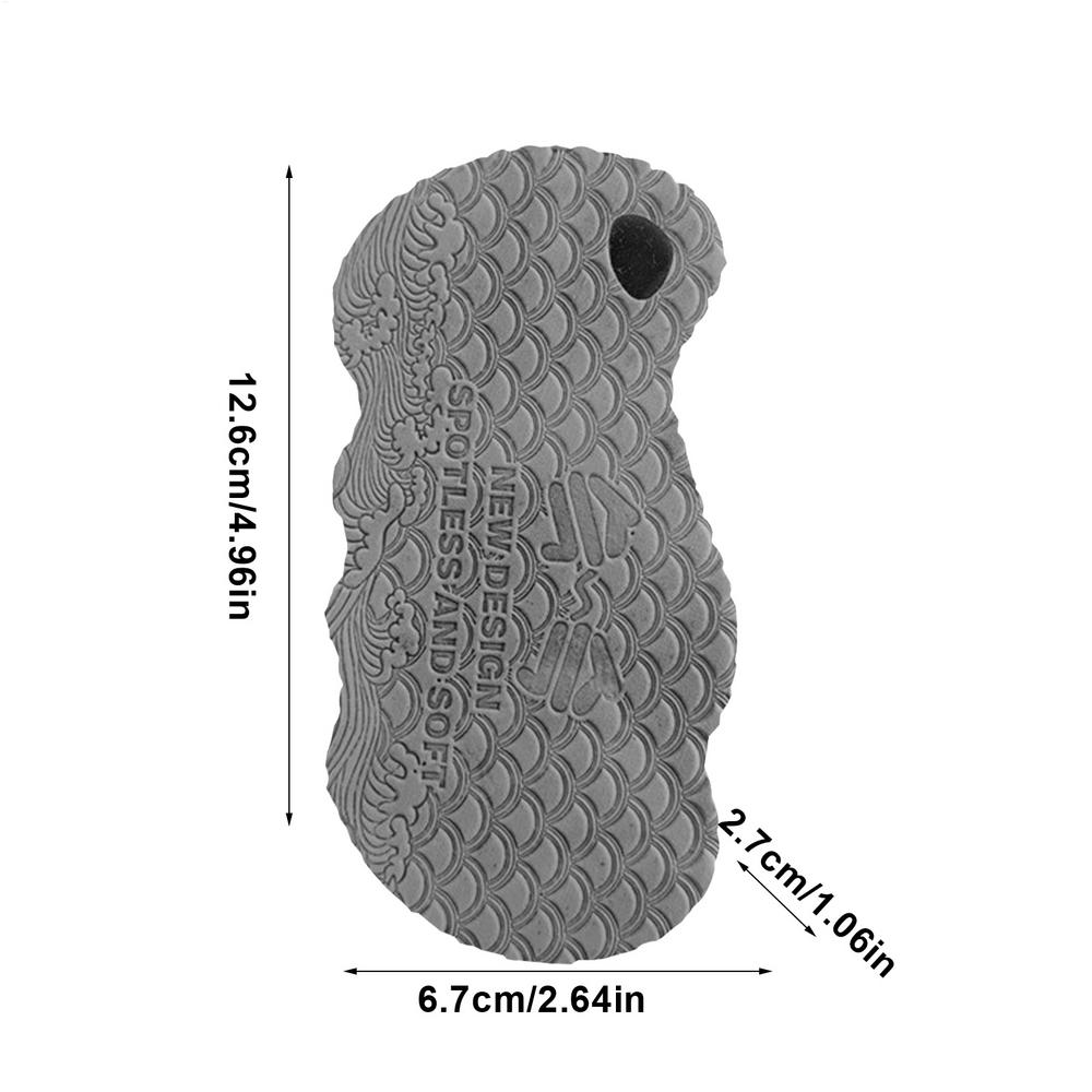 

3D Magic Exfoliating Sponge Household Children Bath Sponge Body Peeling Dead Skin Exfoliating Massager Cleaning Bath Brush сірий колір