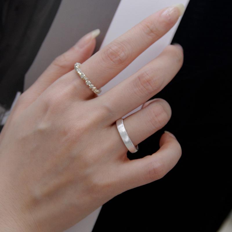 Adjustable Stylish Plain Band Ring for Women: Versatile, Fashionable, Stackable, Cool Style for Index Finger.