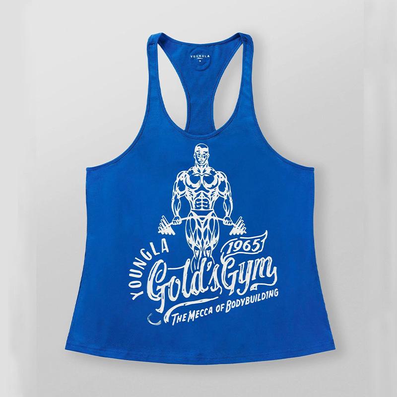 

Мужская майка American Muscle из хлопка больших размеров с быстрой сушкой - Дышащая и свободного кроя для занятий спортом на открытом воздухе L