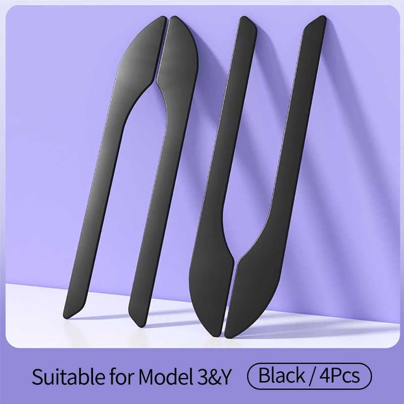 4Pcs Door Handle Decorative Protective Stickers Suitable For Tesla Model3Y Handle Cover Decorative Stickers External Accessories