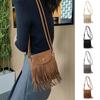 Suede Fringe Retro Casual Crossbody Single Shoulder Small Square Women's Bag