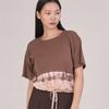 Oz Is Ozs1150 Two-Tone Tie-Dye Short Sleeve - Brown Mix
