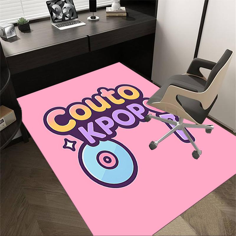 

1PC Couto KPOP Extra Large Non Slip Floor carpet, Office, family, bedroom, Studio Large Area Rug Indoor Rugs 60cm by 90cm