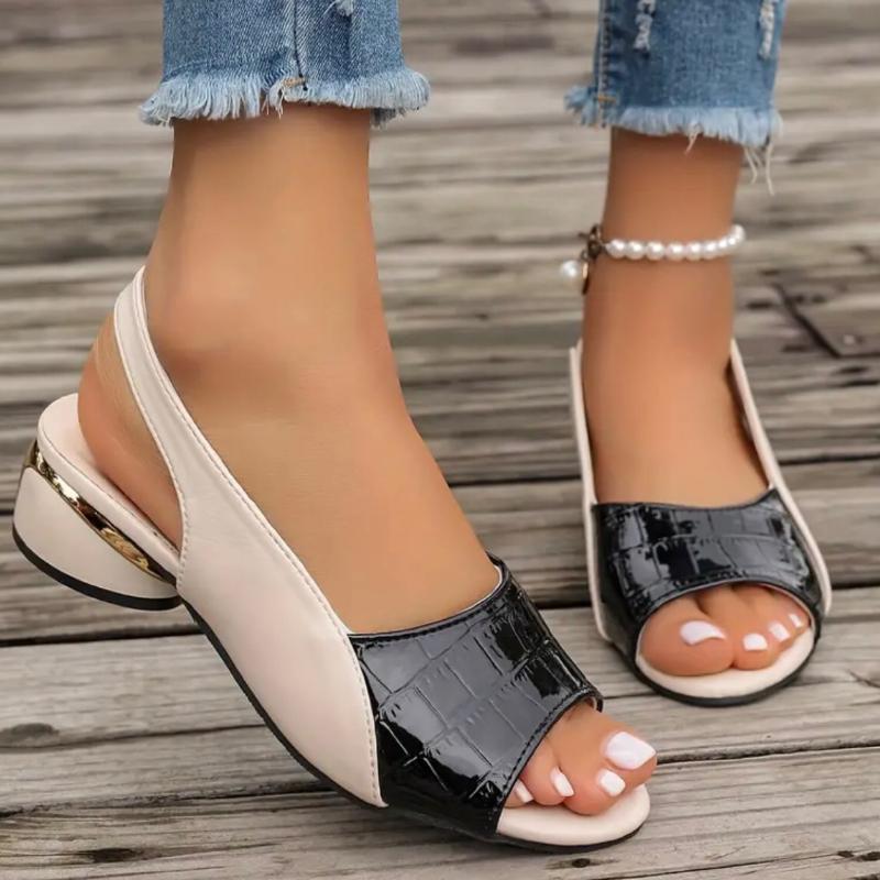 Fashion Summer Womens Sandals Block Heels Women Shoes Fashion Open Toe Casual Shoes Plus Size Women High Heels Luxury Sandalias De Mujer