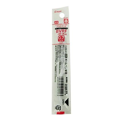 Pilot ballpoint pen refill BVRF-8F-R 0.7mm 10 pieces red