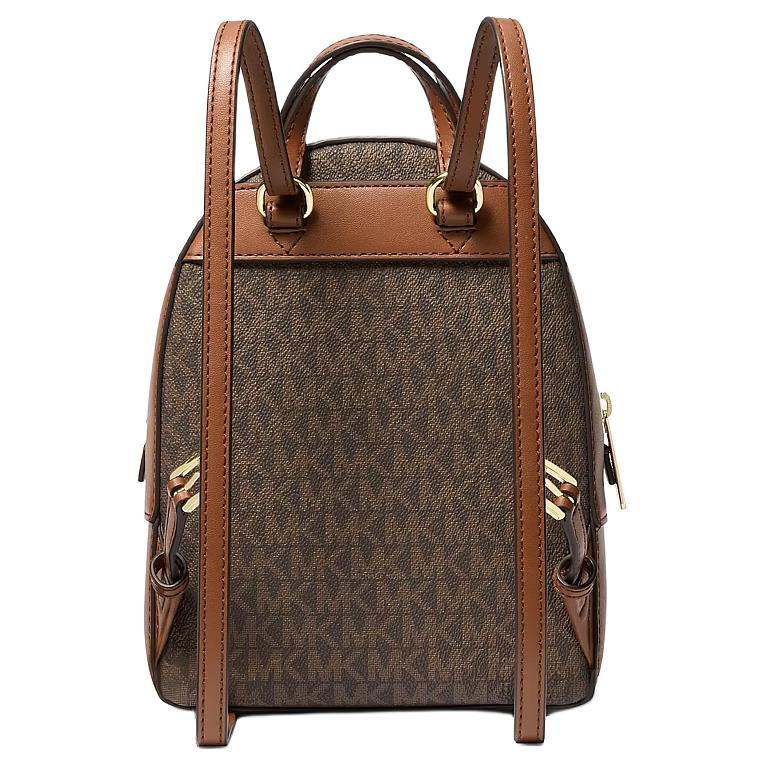 Michael Kors Zaino in Pelle con Stampa Logo Jaycee Zaino da Donna Marrone Oro 35T2G8TB1B-BROWN