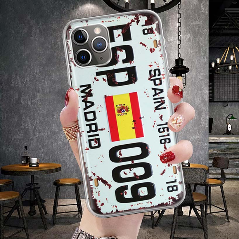 License New York Plate Number Soft Phone Case For IPhone 11 17 Air 16E 16 Pro Max 15 + 14 Plus 13 Mini 12 Apple 7 SE 8 Fundas Co