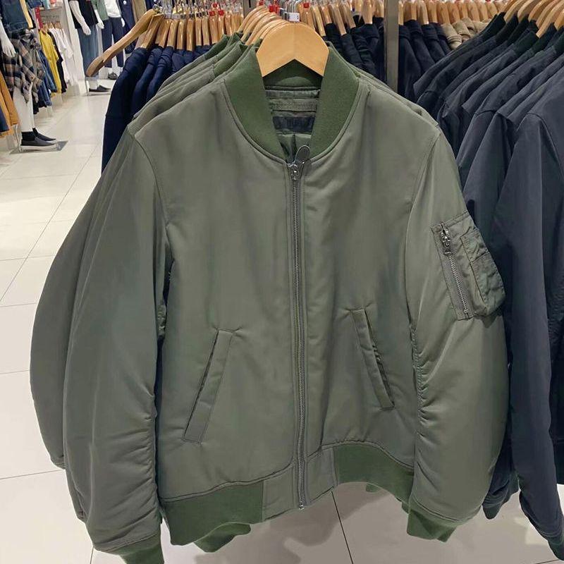 2025 Autumn/Winter Japanese Pilot Baseball Jacket: Stylish Stand Collar Cotton Coat for Couples