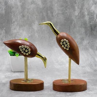 Decorative Elegant Look Swan Pair Sculpture for Home Décor Showpiece Figurine Saras Love Birds for Home Decor Set of 2