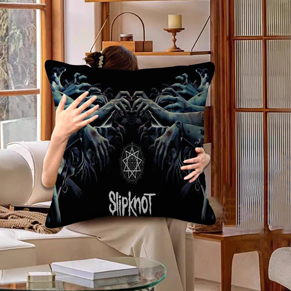 S-SlipKnotS Band Logo Personalized Picture Text Home Decorative Pillows Household Gifts 45x45cm