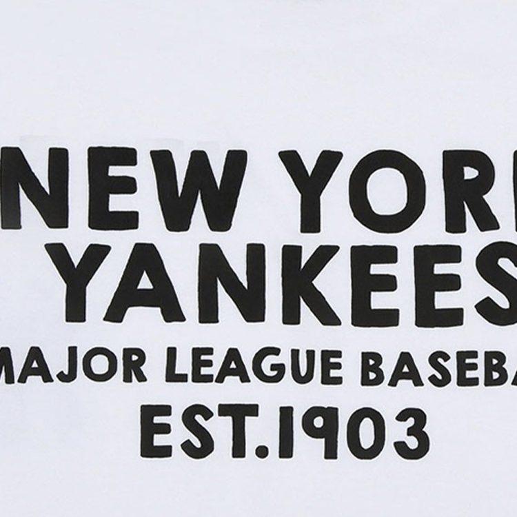 MLB New York Yankees T Shirts Unisex White Crew Neck Moderate Straight Fit 31TS04031-50W