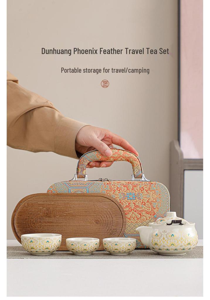 Dunhuang Travel Tea Set: Cultural & Creative Business Gift Souvenir