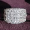 Exquisite Eight Hearts & Arrows Zircon Ring - European/American Fashion R5616