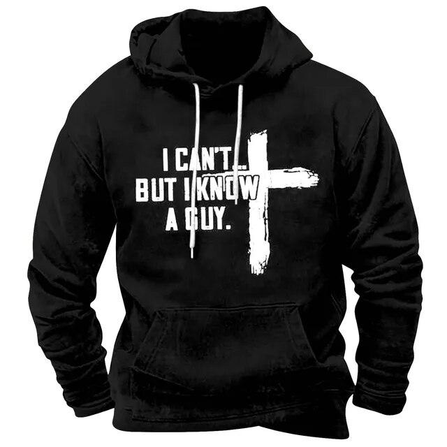 Vintage Men's Hooded Sweatshirt Letter Print Hoodie Winter Oversized Streetwear Male Harajuku Long Sleeve Daily Casual Pullover