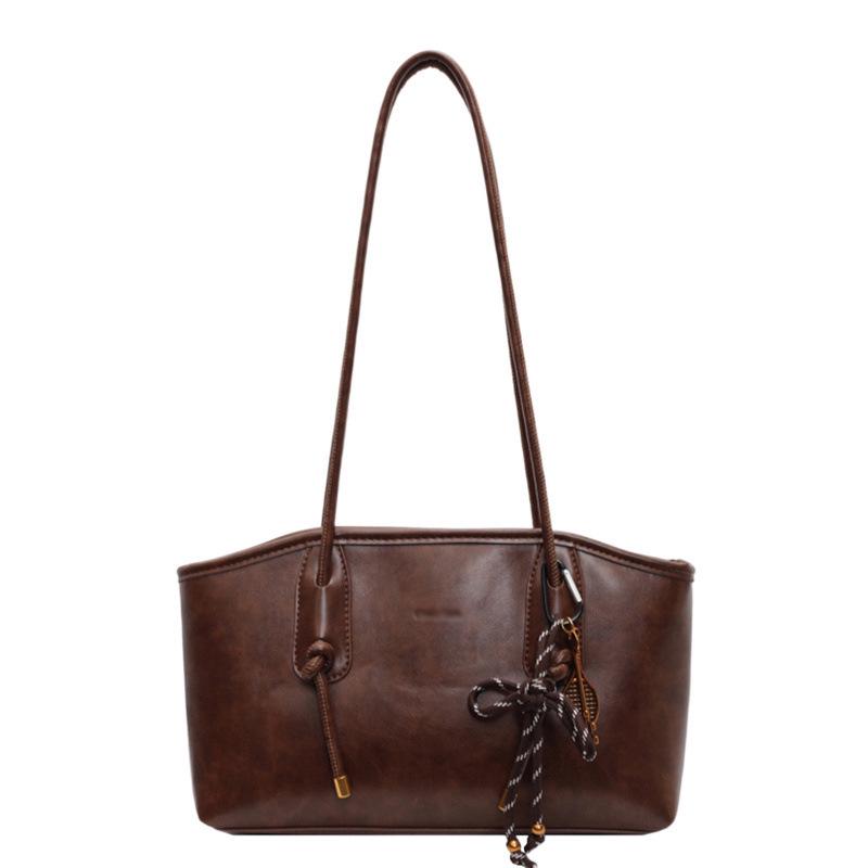 2024 Women's High-End Retro Large Capacity Autumn/Winter Shoulder Tote Bag