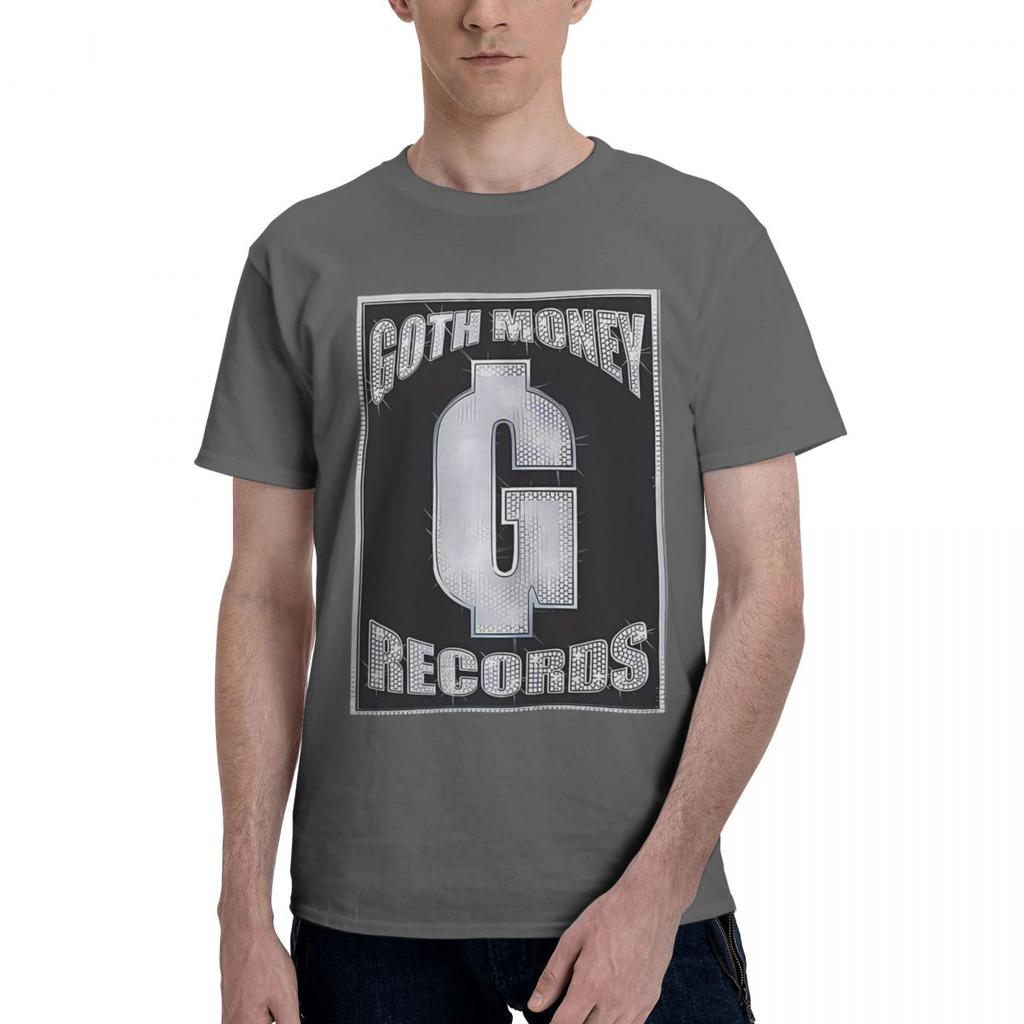 Goth Money Records Bling 100% Bomull Vardaglig Andningsbar Bekväm T-shirt Högkvalitativa Herrkläder Roliga Gåvor