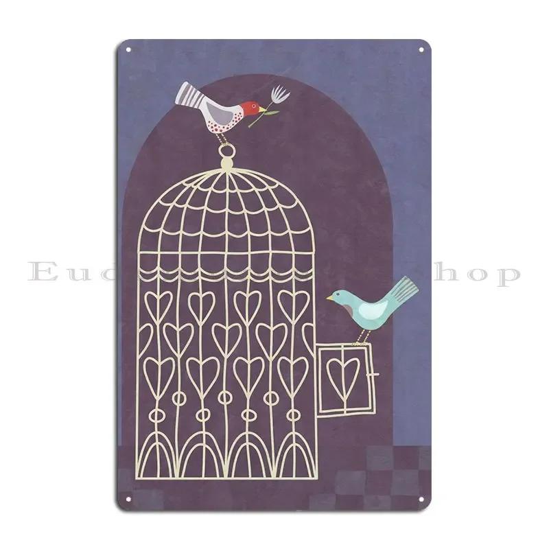 Leaving The Birdcage Metal Sign Cinema Wall Cave Plaques Custom Wall Cave Tin Sign Poster