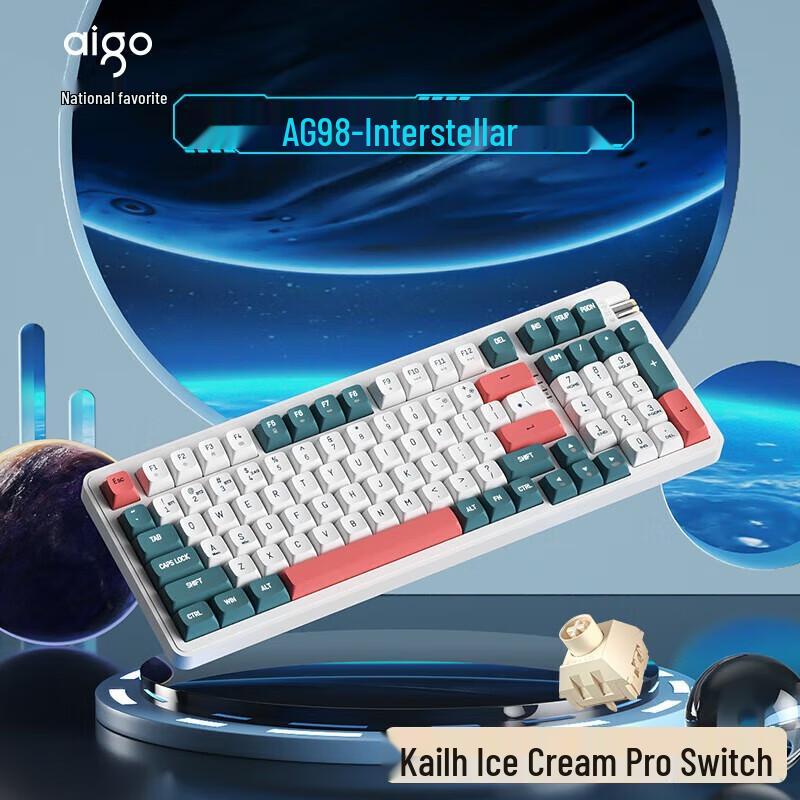 

Aigo AG98 Custom Gasket Hot-Swappable RGB Mechanical Keyboard
