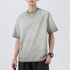 Men Crew Neck Raglan Short Sleeve T Shirt Washed Vintage Loose Fit Casual Daily Tops