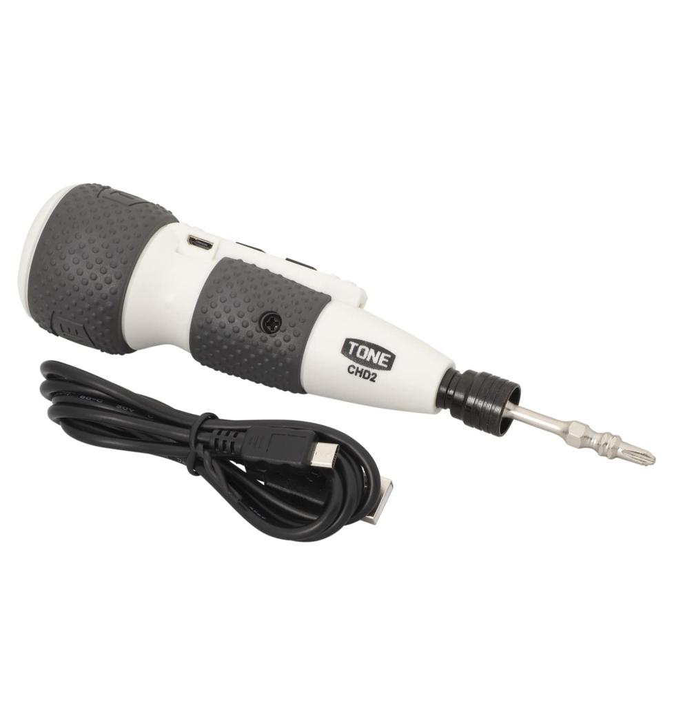 Tone CHD21S Electric Screwdriver with Bit Insertion, White, 2.5Nm