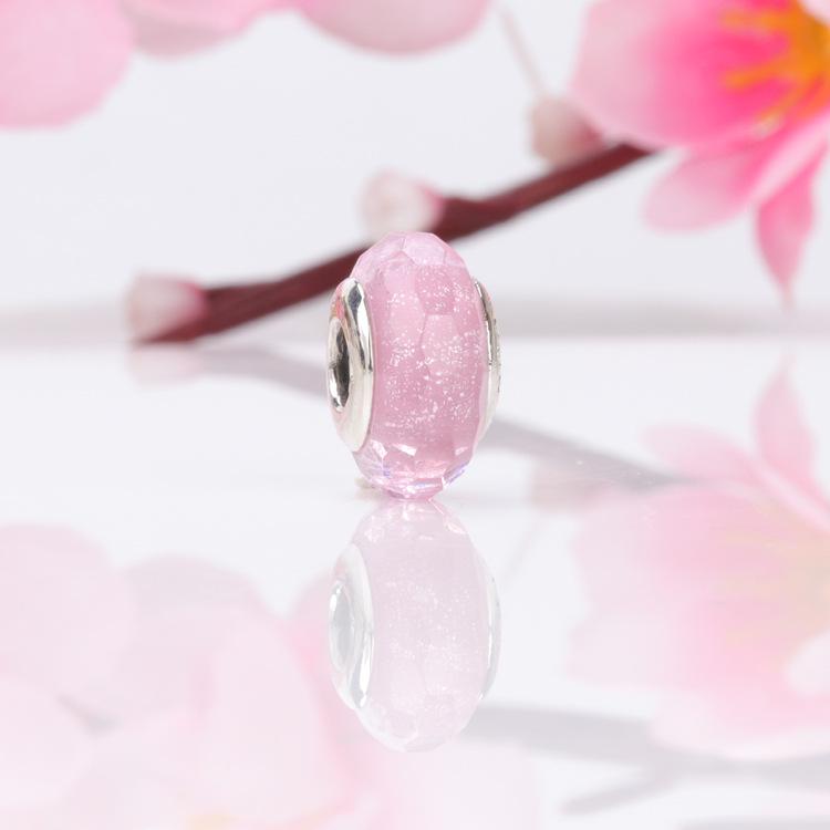 Pandora Pärlor: Europeisk & Amerikansk S925 Sterling Silver Facetterad Glas Berlockpärla