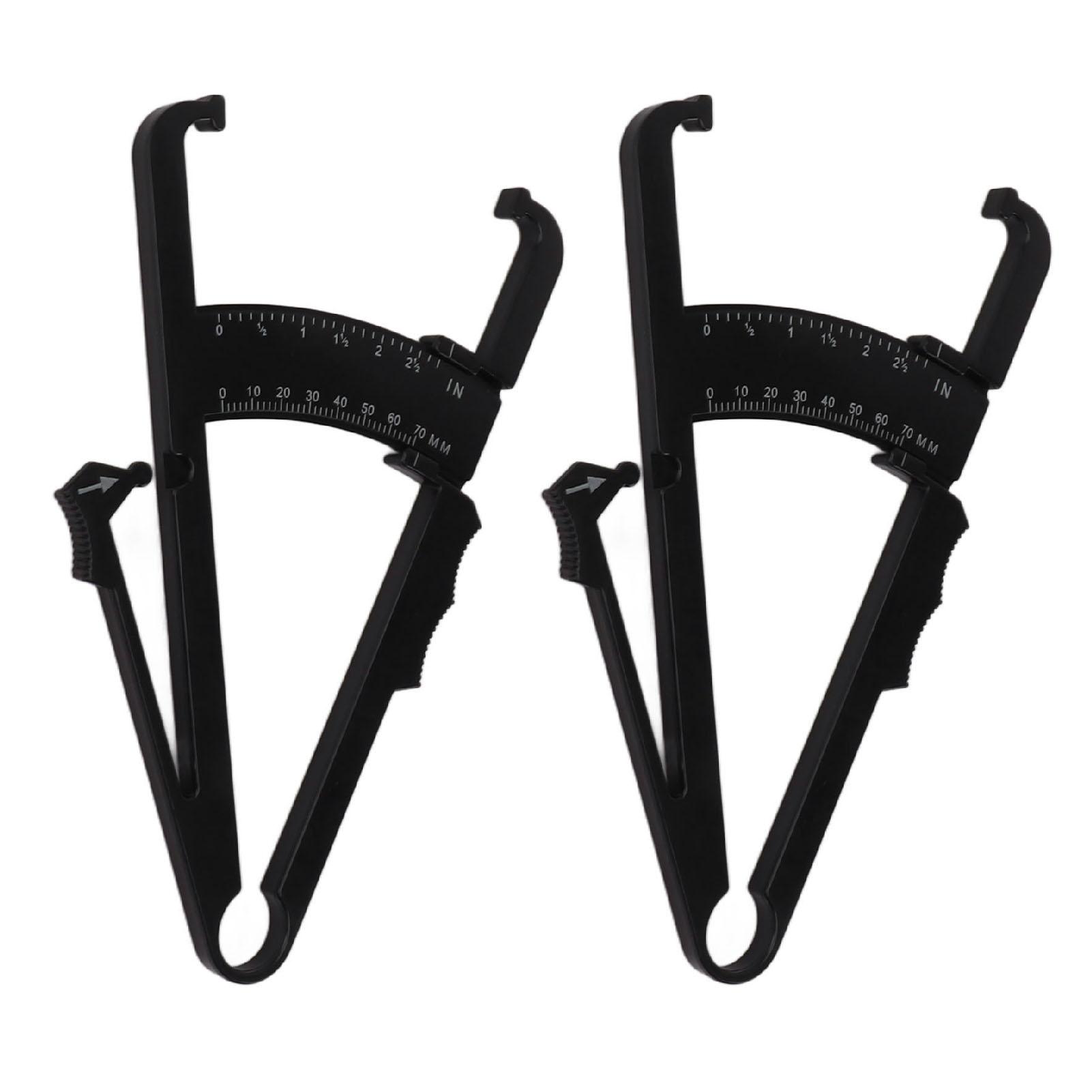 

2 шт. Ручной калипер для измерения жира в теле, точный прибор для измерения толщины кожной складки