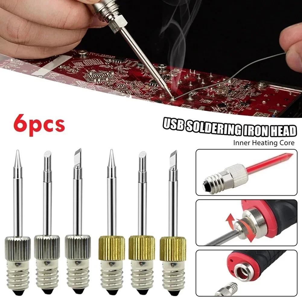 15/9/6/3pcs E10 Interface Soldering Tip Set B C K Type Soldering Electric Soldering Iron Tips Welding Tips USB For Welding Tools