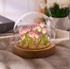 Tulip Lamp LED Night Light Decoration Lamp, 10 Flower Purple Color - 8 Cm