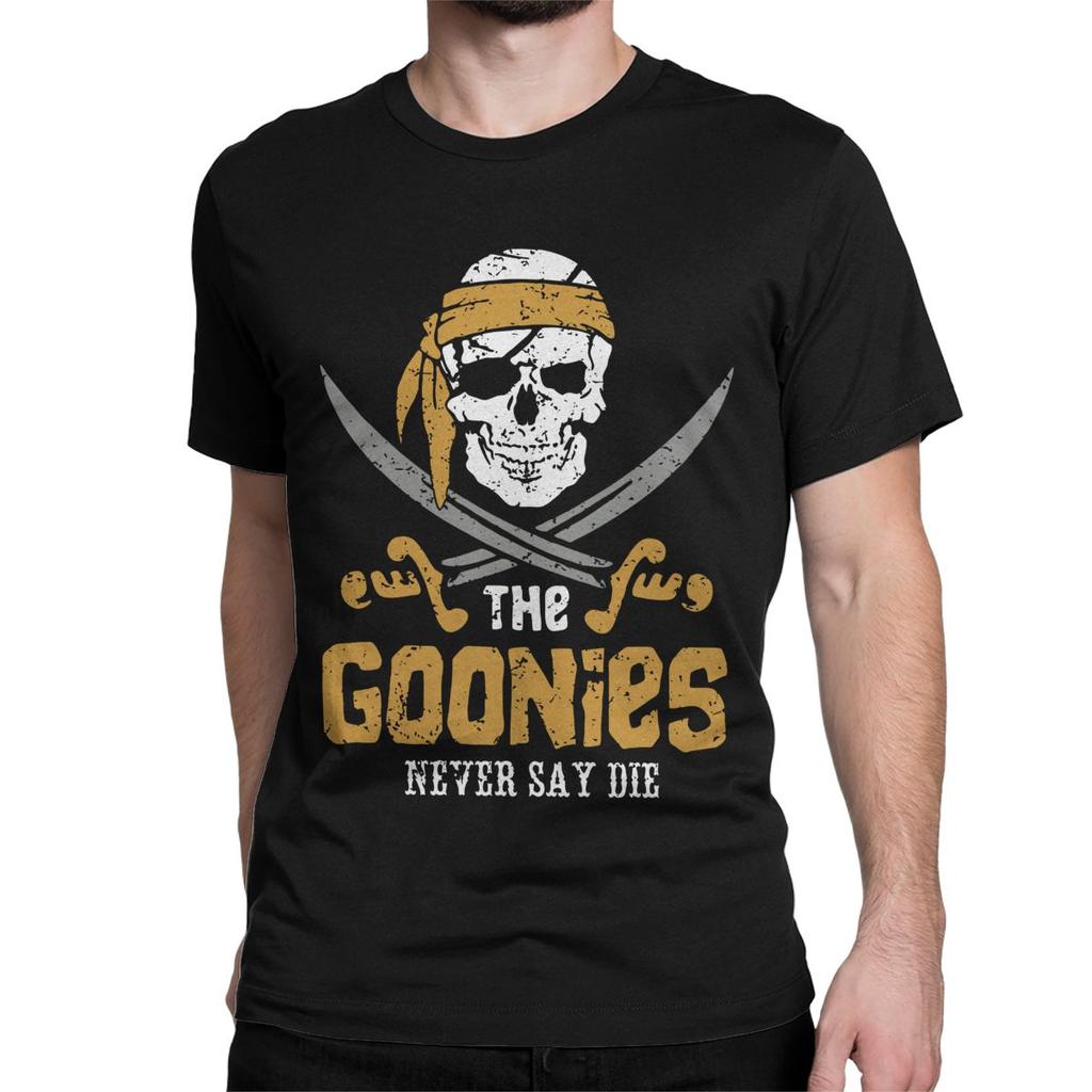 The Goonies Skull TV Series T-Shirts for Men Women Funny Pure Cotton Tee Shirt Round Neck Short Sleeve T Shirt Summer Clothing