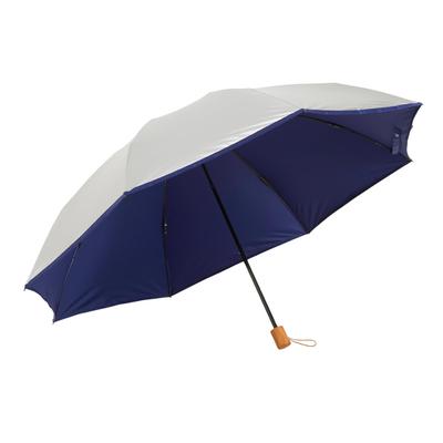 Suitable for Both Sunny and Rainy UV Protection Sun and Heat for Men and Parasol, Days, Foldable, 60cm, (100%), Shielding, 3-fold, Women, LIEBEN-0804