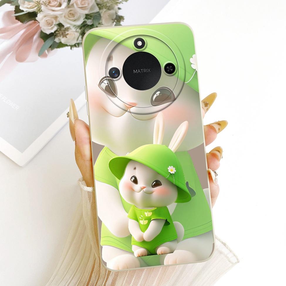 6.8'' For Honor X9c Smart Case Silicone Fashion Luxury Cute Cartoon Painted Cover For Honor X9c Smart Funda