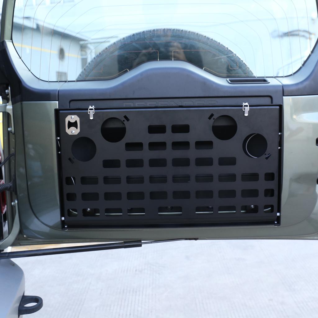 For Land Rover Defender 110 2004-2025 Aluminum Alloy Car Tailgate Tray Rack Cargo Luggage Rack Foldable Storage Rack Accessories