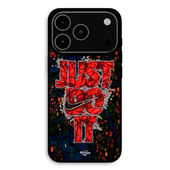 Cover Per iPhone 17 Pro Max Nike just do it rossa Maniacase nero
