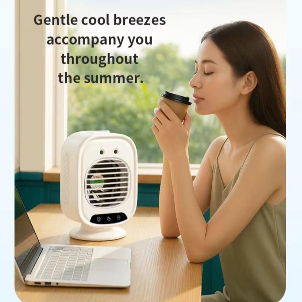 3-Gear Regulating Portable Air Conditioner USB Charging USB Air Cooler Electric Fan Dormitory Use