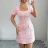 European and American spring new product hip-wrapped dress women's temperament commuting