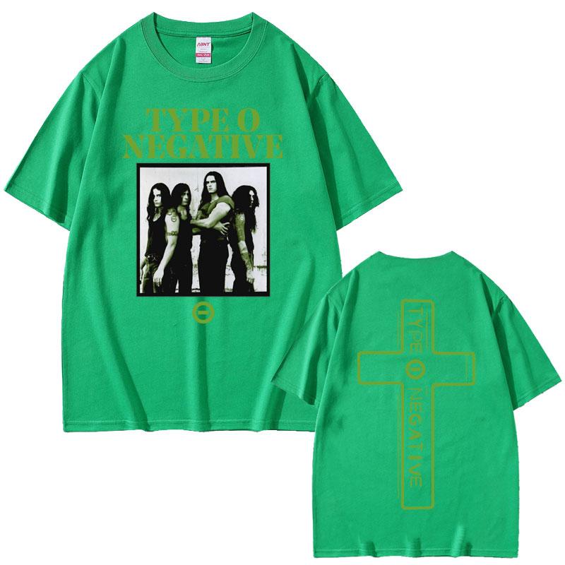 Rock Band Type O Negative Double Sided Print Tshirts Unisex Women Vintage Gothic Oversized Tops T Shirt Unisexs 100 Cotton Tshirt